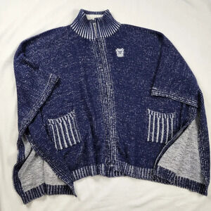 Butler Bulldogs × Emerson Street Zip Up Knit Poncho. Size Small NWT